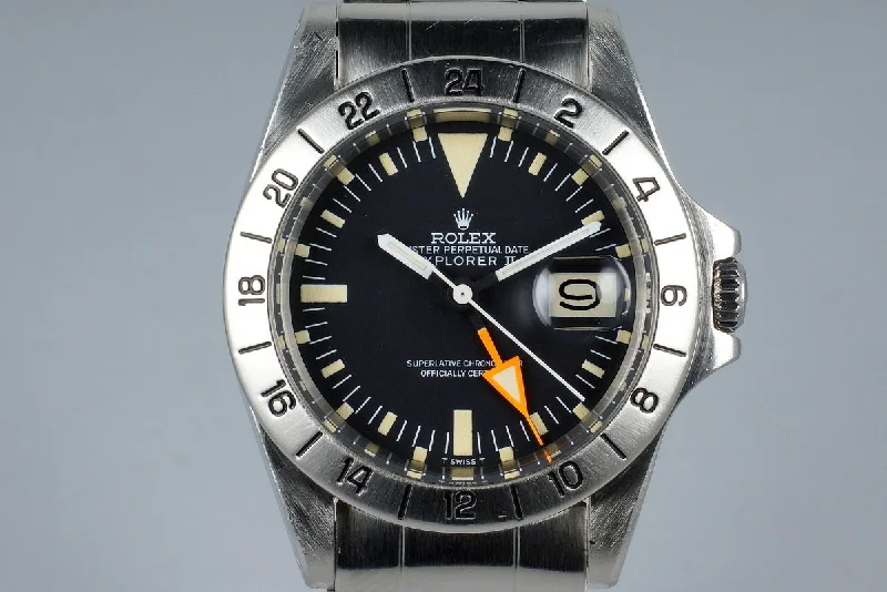 Rolex Explorer with durable stainless steel case -1972 Rolex Explorer II 1655 with Mark I Dial