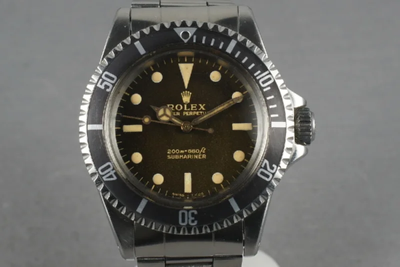 Rolex Milgauss with stainless steel finish -1965 Rolex Submariner 5513 with Ultra Gilt Tropical Brown Dial