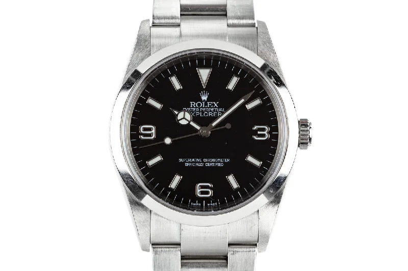 Rolex Datejust 41mm with two-tone bracelet -2002 Rolex Explorer 114270 with Box and Papers