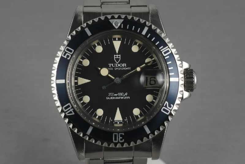 Rolex Datejust with unique leather strap -1981 Tudor Submariner 76100 with Non-Mercedes Hand