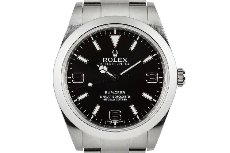 Rolex watches with 100m water resistance -2010 Rolex 39mm Explorer 214270 with Hang Tags