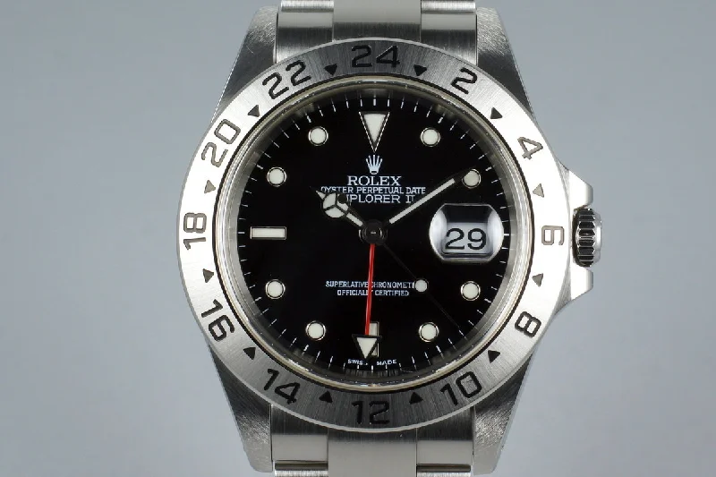 Rolex Submariner with vintage appeal -2000 Rolex Explorer II 16570 Black Dial