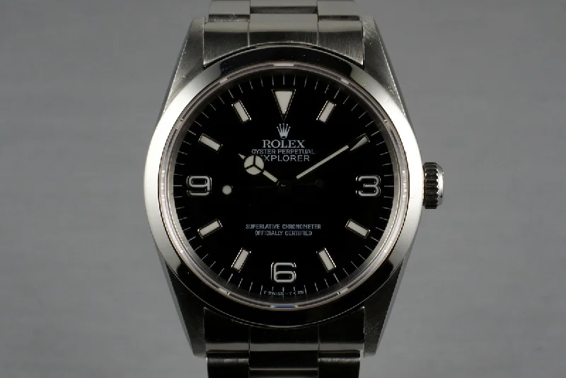 Rolex Air-King with black dial -1998 Rolex Explorer 14270 with Box and Papers