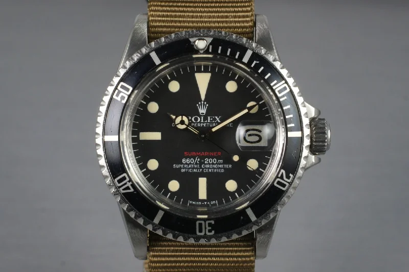 Rolex Sea-Dweller with vintage design -1972 Rolex Red Submariner 1680 with Mark VI Dial